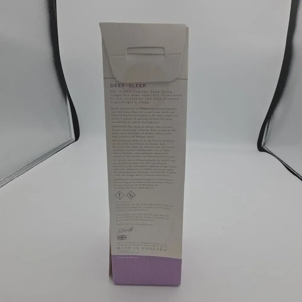 Pecksniff’s Aromatherapy Deep Sleep Reed Diffuser Clary Sage Lavender 100ml New